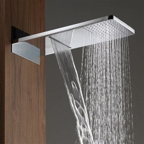 Rain And Waterfall Shower Restroom Design Waterfall Shower Bathroom