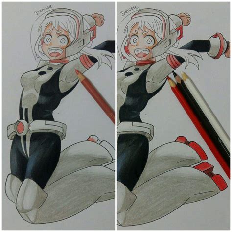 Procedimiento De Dibujo Uraraka Ochako Boku No Hero Academia