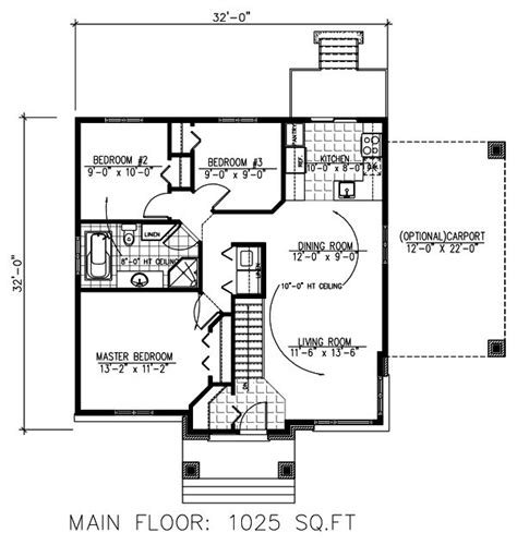 32x32 Cabin Floor Plans Floorplansclick