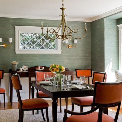 Green Dining Design Ideas, Pictures, Remodel and Decor | Grasscloth