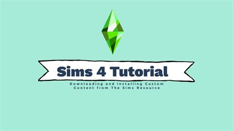 The Sims 4 Tutorial The Sims Resource Download And Instillation Youtube