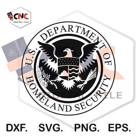 Homeland Security Seal United State Usa 2d Vector For Cnc Etsy