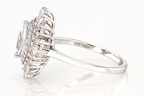 Bella Luce 199ctw Rhodium Over Sterling Silver Ring 121ctw Dew