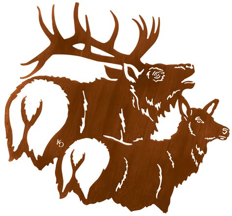 Bull Elk Silhouette At Getdrawings Free Download