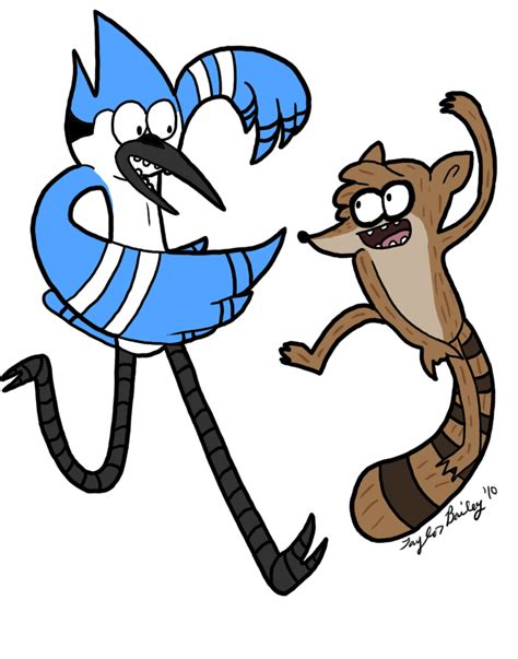 Mordecai And Rigby By Chico 2013 On Deviantart