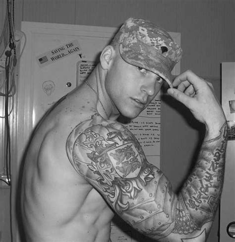 Military Hunk Army Tattoos Military Tattoos Hot Tattoos Tattoos And