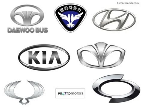 KOREAN CAR BRANDS LOGOS Decals Stickers Labels Full Set Free Fast