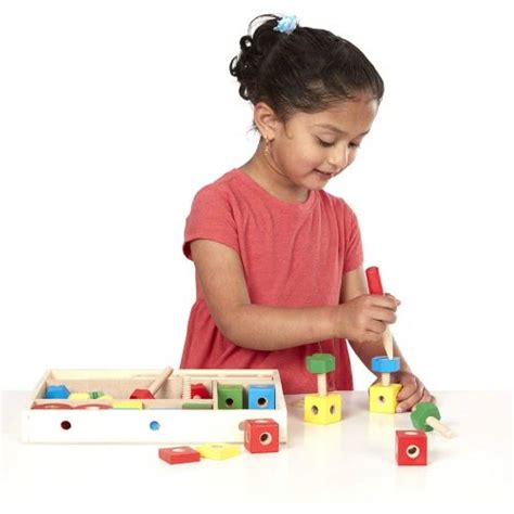 Melissa And Doug Construction Set In A Box Παιδικό Παιχνίδι Με Βίδες 48