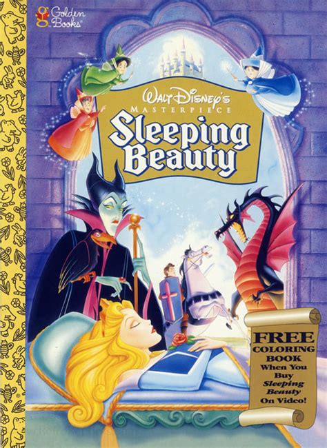 Sleeping Beauty Coloring Book 1997 Golden Books Retro Reprints