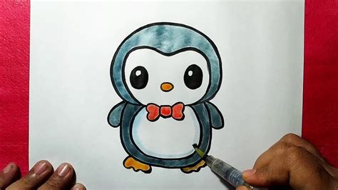 How To Draw A Baby Penguin Step By Step For Kids
