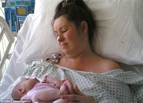 mother s life saved by daughter after doctors find huge brain tumour hours after birth daily
