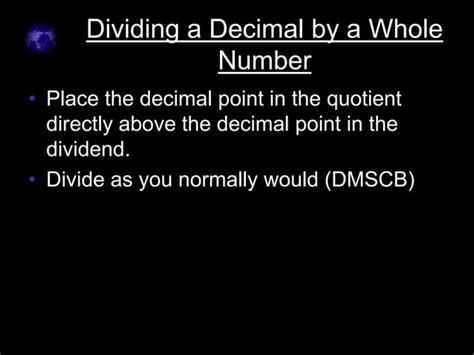 Dividing Decimals Part 1
