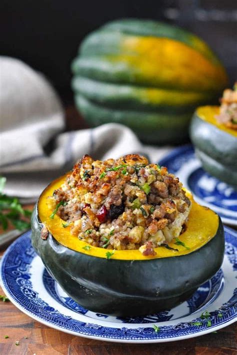 Total Cold Weather Comfort Food This Sausage Stuffed Acorn Squash With