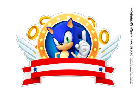 Sonic Cake Topper Printable