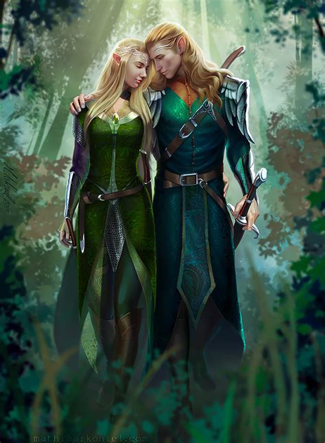 Commission Elf Couple By Mathiaarkoniel On Deviantart Fantasias Personagens Inspiração Para