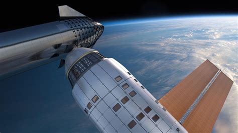 Spacex Starship Docking With The Slss Single Launch Space Station Is