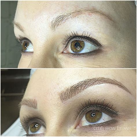 Natural Eyebrow Tattooing Hair Stroke Feather Touch Microblading