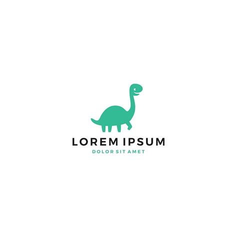 Premium Vector Cute Dino Dinosaur Logo