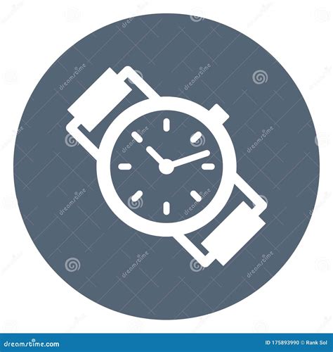 Hand Watch Meeting Time Vector Icon Which Can Easily Modify Editorial