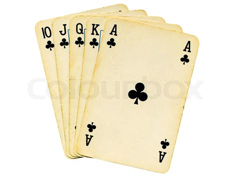 Playing Cards Isolated On White Stock Image Colourbox