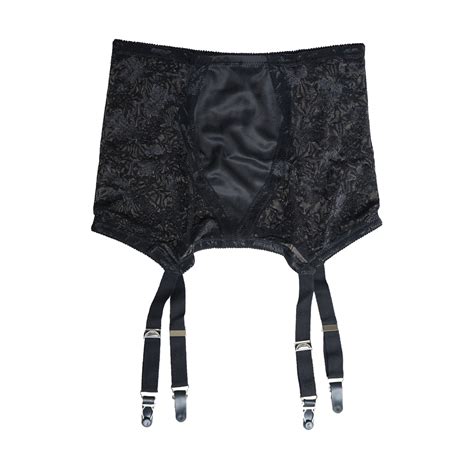 tvrtyle black white vintage 4 wide strap metal clip sexy women garter belts for stockings