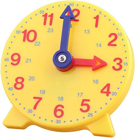 Student Learning Clock Time Teacher Gear Clock 4 Inch 1224 Hour