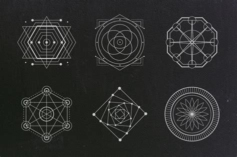 24 Sacred Geometry Vectors ~ Objects On Creative Market