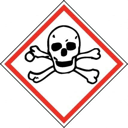 NMC Hazardous Materials Label Header Toxic Warning 39092507 MSC