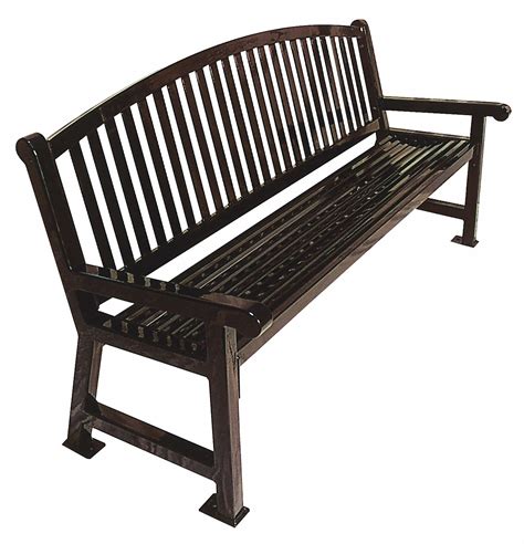 Ultrasite Thermoplastic Coated Metal Outdoor Bench Black 13p987922