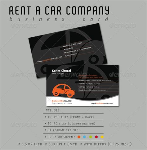 Check spelling or type a new query. Rent A Car Company Business Card by kh2838 | GraphicRiver