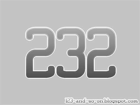 Numbers Number 232