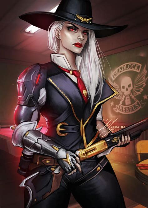 Ashe Overwatch By Veradia On