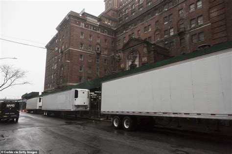 New York Hospitals Set Up Refrigerated Trailers To Be Used As Makeshift