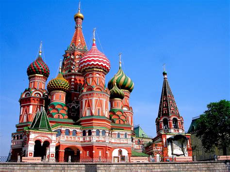 St Basils Cathedral At Red Square In Moscow Russia Encircle Photos