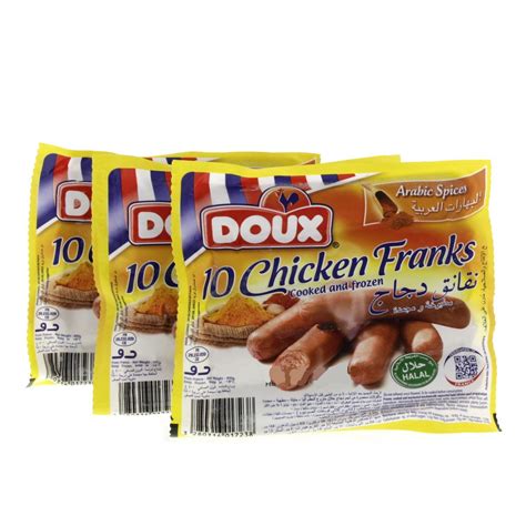 Doux Arabic Spices Chicken Franks 3 X 400 G Online At Best Price
