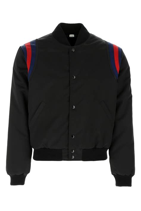 Gucci Synthetic Band Bomber Jacket In Black For Men Save 35 Lyst