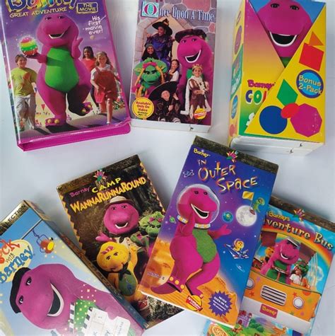 Barney Media Lot Of Vintage Barney Vhs Tapes Classic Collection
