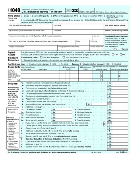 Form 1040a 2023 Pdf Fill Online Printable Fillable Blank