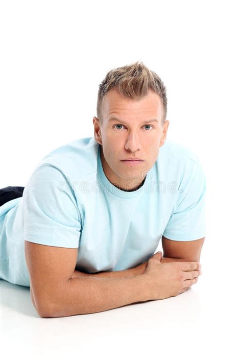 Adult Man Without Shirt Posing In Studio Stock Image Image Of