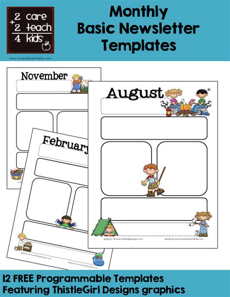Downloadable Free Editable Newsletter Templates For Teachers