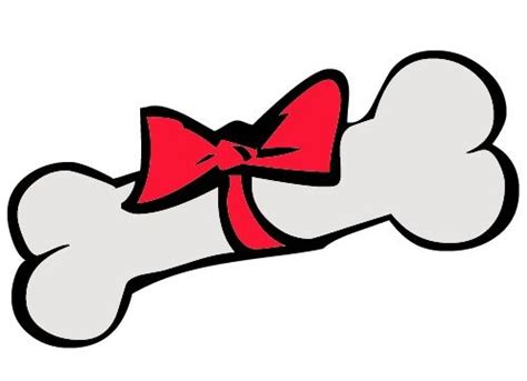 Christmas Dog Bone With Red Bow Tie
