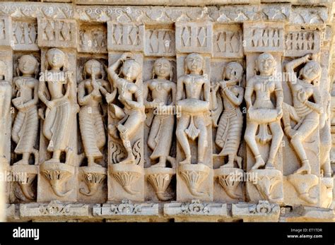 Carving Of Woman Dancers Jagdish Temple In Udaipur At Rajasthan India