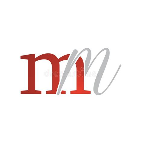 Mm Logo Letter Monogram Slash With Modern Logo Designs Template Stock