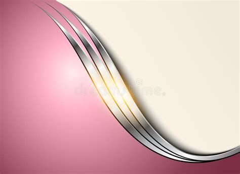 Business Background Silver Pink Stock Vector Illustration Of Template