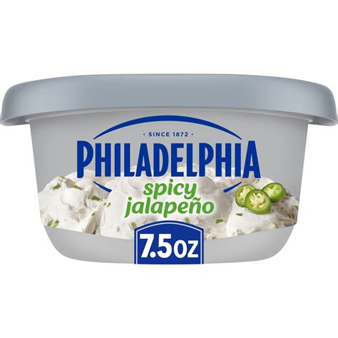 Philadelphia Spicy Jalapeño Cream Cheese Spread 7 5 oz Tub Walmart com