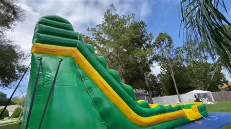 Deliver The 19 Feet Tall Inflatable Waterslide Bounce House October