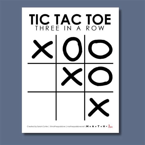 Tic Tac Toe Board Printable Free Pdf Templates