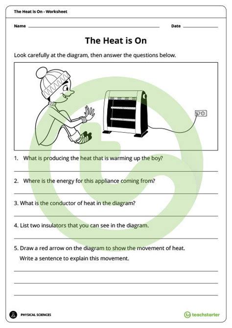 Heat Energy Worksheet Grade 4