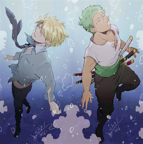 One Piece Sanji And Zoro Underwater By Abd Illustrates On Deviantart