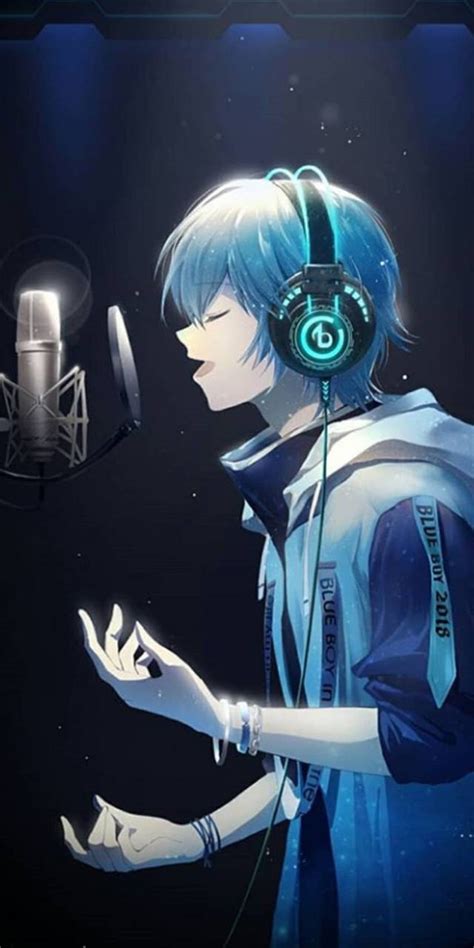 Guy Anime Art Headphones Young Anime Boy With Heads Hd Wallpaper